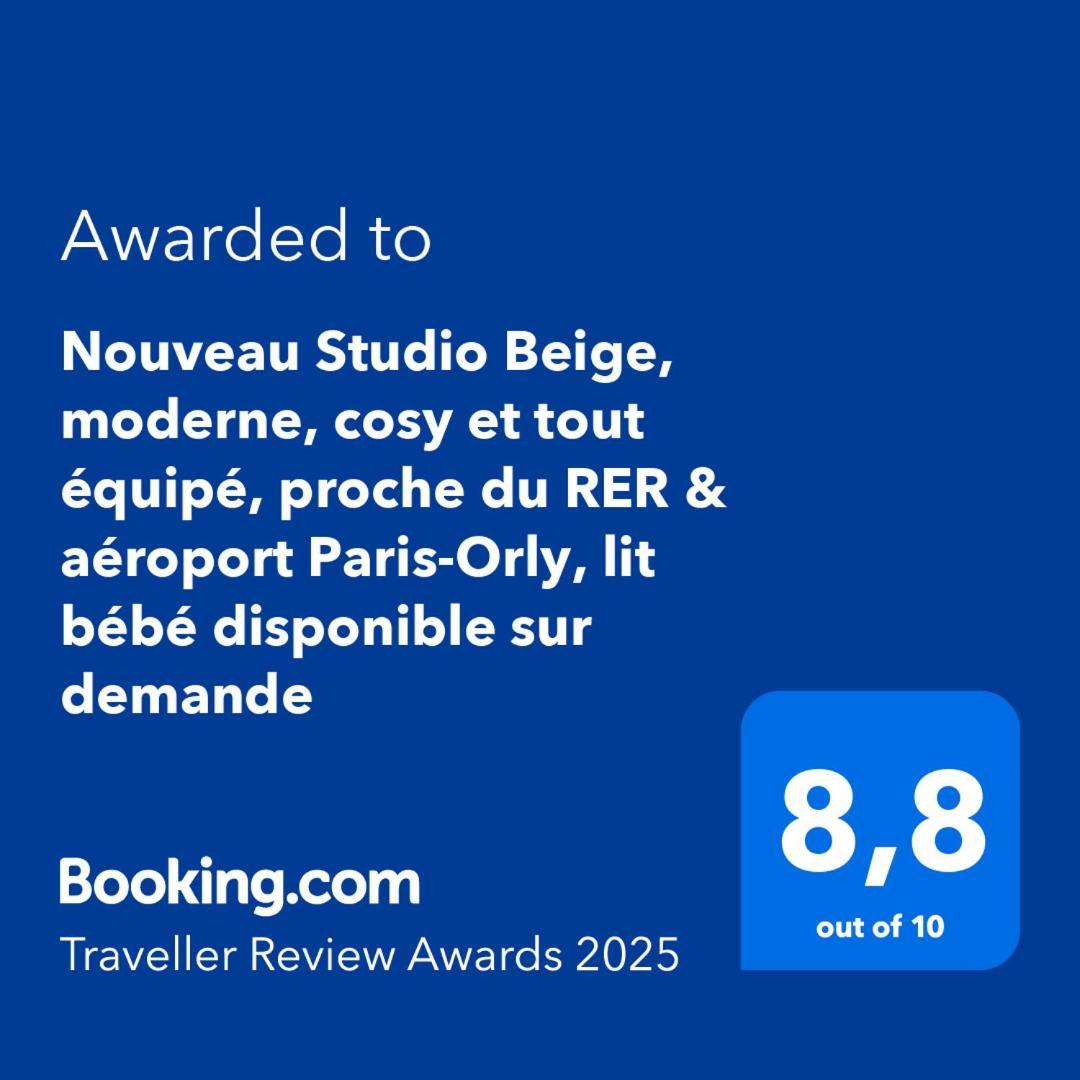 Studio Moderne Et Tout Equipe, Proche Du Rer, Paris & Aeroport D'Orly En 20 Min, Lit Bebe Sur Demande ヴィトリー・シュル・セーヌ エクステリア 写真